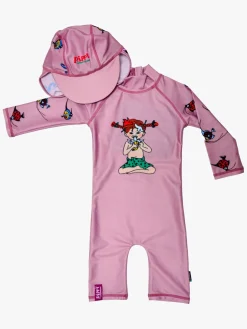Swimpy Pippi UV-Sæt 2 Dele, Pink