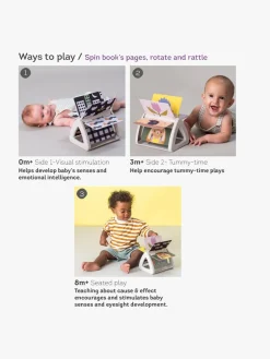 TAF Toys  Tummy Time Spinning Aktivitetslegetøj Bog