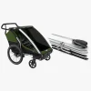 Thule Chariot Cab 2 Cykelanhænger inkl. Ski- og Vandresæt, Cypress Green