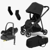 Thule Shine Duovogn inkl. Maxi-Cosi CabrioFix & Base, Black/Black