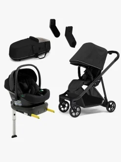 Thule Shine Duovogn inkl. Beemoo Route i-Size Autostol Baby & ISOFIX Base, Black/Black Stone