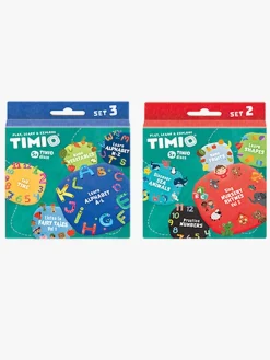 TIMIO Skivepakke 5-i-1 Tid & Tal 2-pak