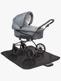 Tinkafu Gulvbeskyttelse 120x145cm, Sort