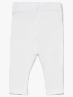 Tiny Treasure Lexi Leggings 2-pak, White/Flamingo