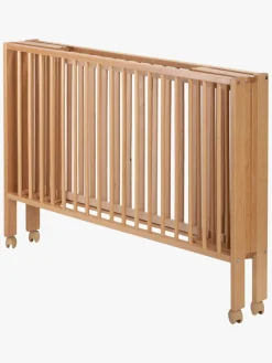 tiSsi  Sammeklappelig Tremmeseng med Madras, Beige