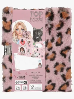 TOPModel Dagbog Pelset med Hjertelås, Pink