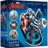 Trefl Wood Craft Origin Marvel Avengers Puslespil Fearless Captain America 160 Brikker