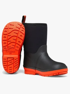 Tretorn Kuling Neoprene Forede Gummistøvler, Black/Burnt Henna