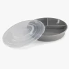 Twistshake Opdelt Tallerken m. Låg, Grå