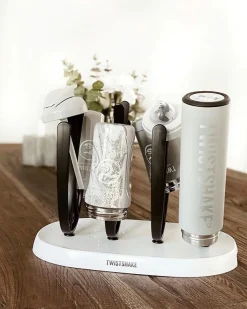 Twistshake Opvaskestativ, Hvid/Sort