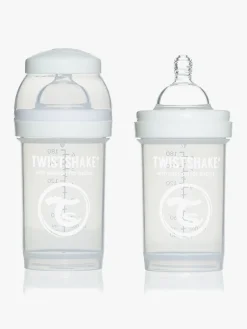 TwistShake Sutteflaske Anti-Kolik 180 ml, Hvid