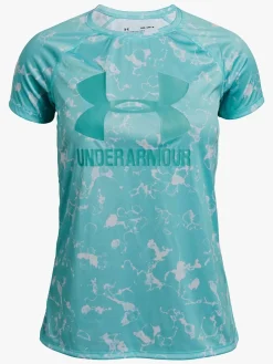 Under Armour Big Logo Tee Novelty SS Træningstrøje, Neo Turquoise