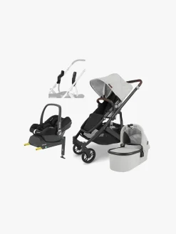 UPPAbaby CRUZ V2 Duovogn inkl. Maxi-Cosi CabrioFix i-Size Autostol Baby & Base, Anthony Grey