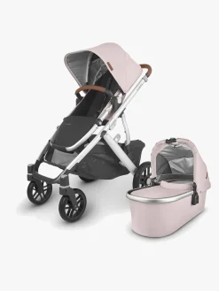 UPPAbaby VISTA V2 Duovogn inkl. Maxi-Cosi CabrioFix i-Size Autostol Baby inkl. Base, Alice Dusty Pink
