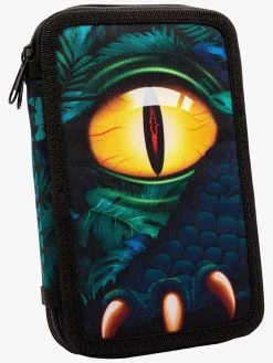 Valiant Dino T-REX Adventure Fyldt Dobbelt Penalhus, Grøn