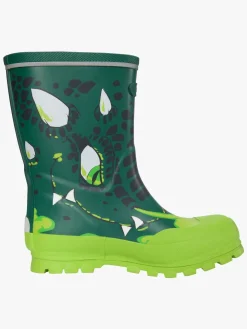 Viking Jolly Print Gummistøvler, Bottlegreen