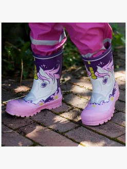 Viking Jolly Print Gummistøvler, Purple