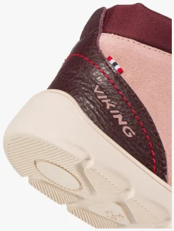 Viking Molde Barefoot Mid TEX 2V Jr Sneakers, Light Pink