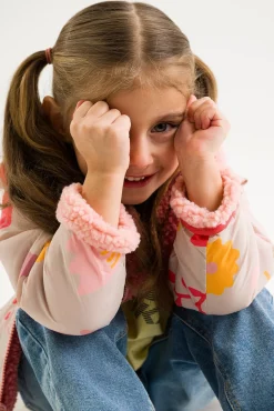 Viking Play  Vendbar Fleecetrøje, Light Pink