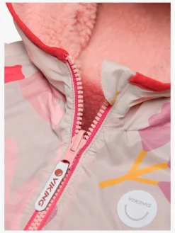 Viking Play  Vendbar Fleecetrøje, Light Pink