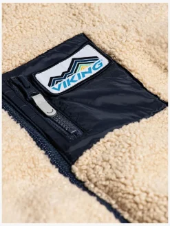 Viking Playtime Vendbar Dynejakke/fleecetrøje, Navy