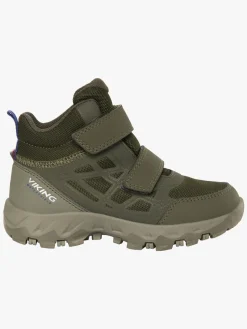 Viking Track Mid WP Sneakers, Olive