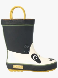 Vincent Panda Gummistøvler, Black/White