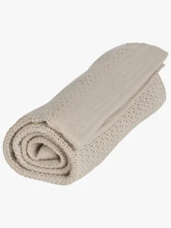 Vinter & Bloom Soft Grid Hæklet Babytæppe, Golden Sand