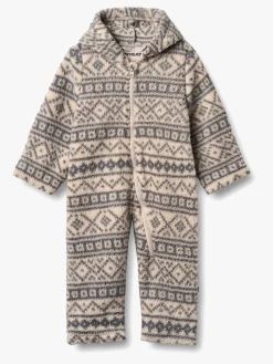 Wheat Allo Fleecedragt, Warm Sand Jaquard