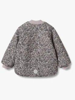 Wheat Lake  Vendbar Termojakke, Black Sea Flowers