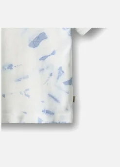Wheat Tommy T-shirt, Blue Tie Dye