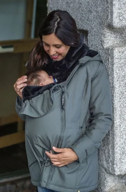 Wombat Wallaby Bærejakke, Grey/Black