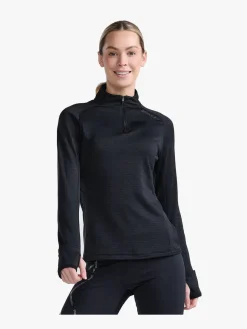 2XU Ignition Base Layer Langærmet Top, Black/ Reflective