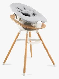 Ziza Skråstol inkl. Adapter til Højstol, Vanilla/Natural